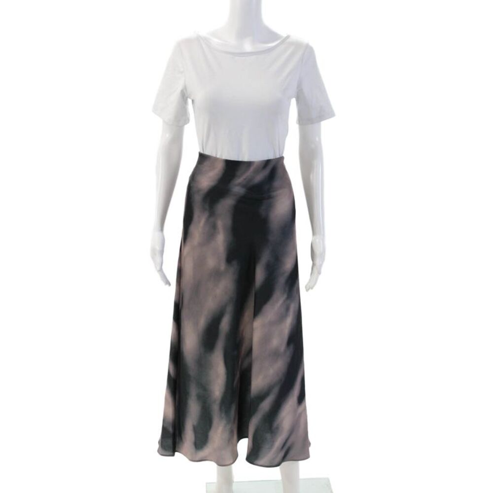 Hailey Women A-Line Maxi Skirt Black 100% Polyester Size XL